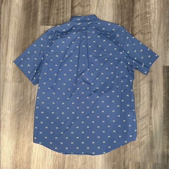 Vineyard Vines Slim Fit Murray Shirt Fish Bones Short Sleeve Button Down- Large - Picture 3 of 8